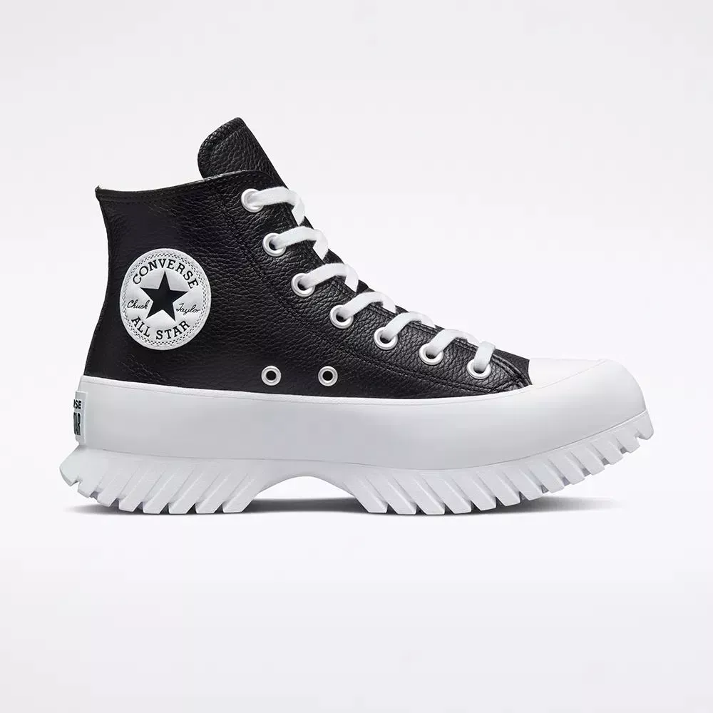 Zapatilla Mujer Chuck Taylor All Star Lugged Cuero Negro Converse