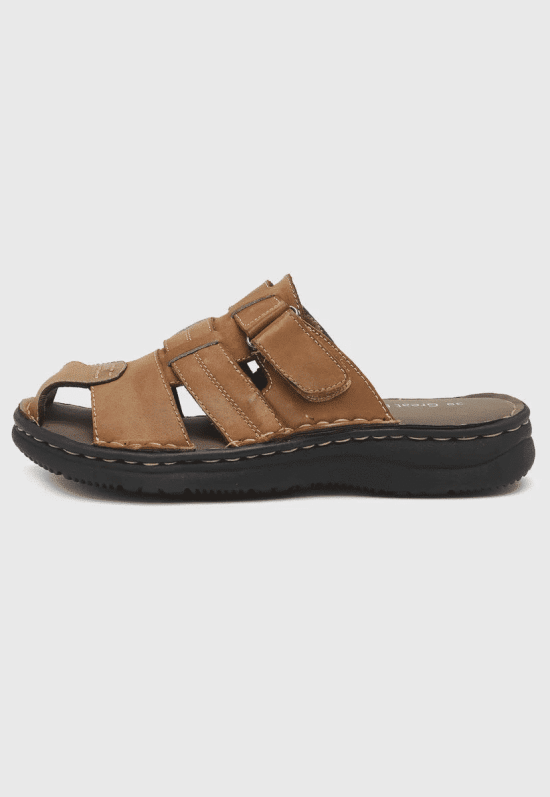 SANDALIAS HOMBRE CUERO BROWN GREAT BULL - Imagen 2