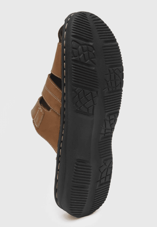 SANDALIAS HOMBRE CUERO BROWN GREAT BULL - Imagen 3