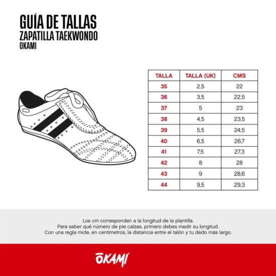 ZAPATILLA TAEKWONDO CUERO OKAMI - Imagen 4