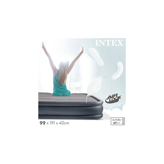COLCHON INFLABLE ELECTRICO TWIN DELUXE INTEX - Imagen 2