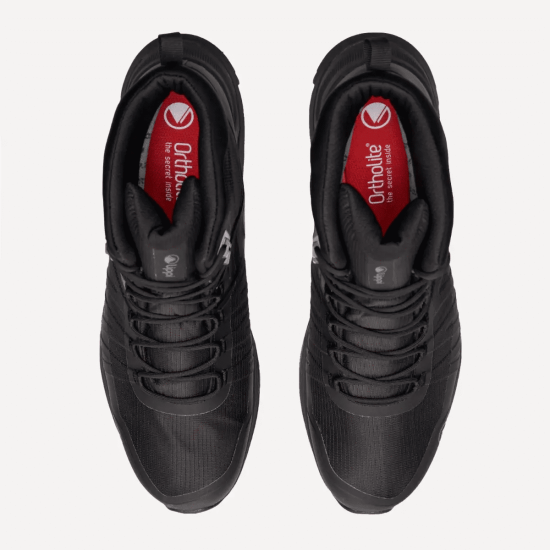 BOTIN HOMBRE VULCANO IRON STONE MID BDRY TRIPLE BLACK LIPPI - Imagen 6