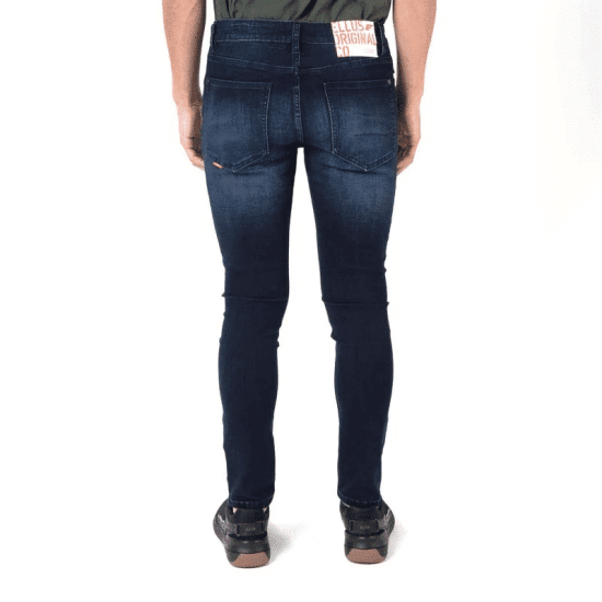 JEANS SKINNY TIRO MEDIO DARK BLUE REACT REACT ELLUS - Imagen 2
