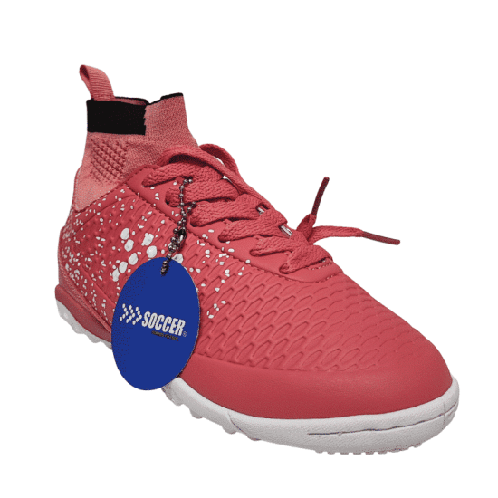 ZAPATILLA NIÑO BABY FUTBOL SOCCER ROSADA - Imagen 2