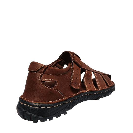 SANDALIA HOMBRE CUERO GREAT BULL BROWN - Imagen 3