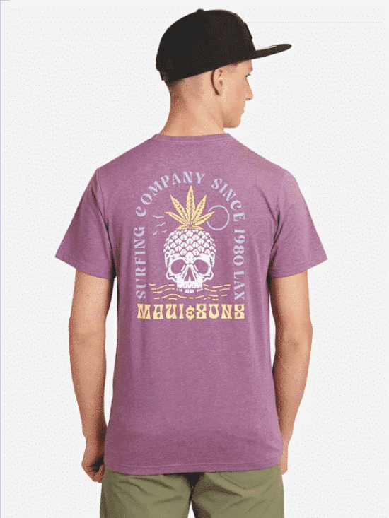 POLERA HOMBRE MAUI MC SKULL PINA - Imagen 2