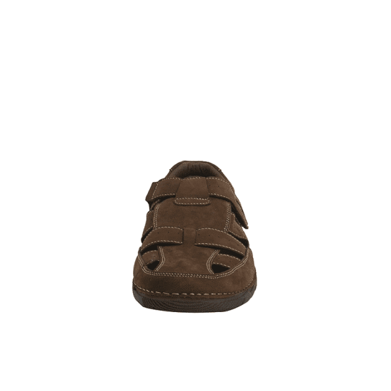 Sandalia Hombre de Cuero Cevedale Café London Adixt - Imagen 4