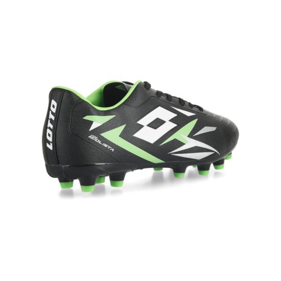 Zapatilla Fútbol Hombre Lotto Solista Fg Negro/verde - Imagen 4