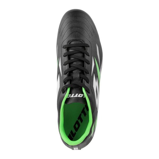 Zapatilla Fútbol Hombre Lotto Solista Fg Negro/verde - Imagen 5