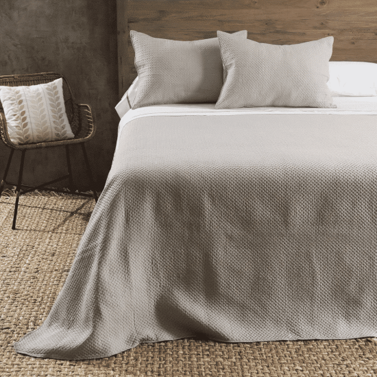 QUILT TRINI SOFT GRAY 2 PLAZAS - Imagen 3