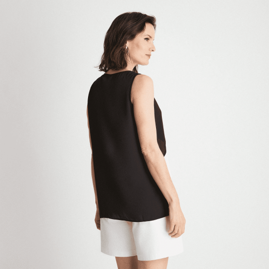 BLUSA SIN MANGAS CON BLOQUES COLOR LDP - Imagen 2
