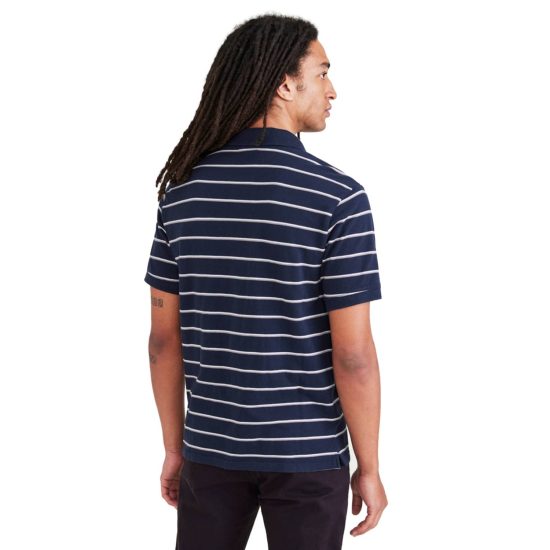 POLERA PIQUE HOMBRE STRIPE NAV DOCKERS - Imagen 2