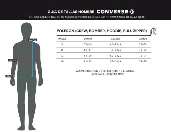 Polerón Active Hombre Converse Full Zip - Imagen 7