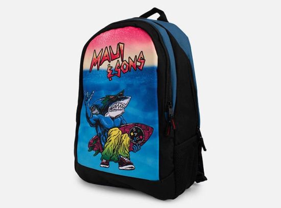 MOCHILA 5AM179-KC FULL PRINT BLUE MAUI - Imagen 2