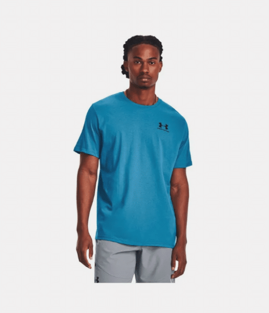 Polera Sportstyle LC para hombre Under Armour - Azul - Imagen 3