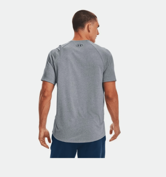 Polera Manga Corta Tech™ para Hombre Under Armour - Gris - Imagen 4