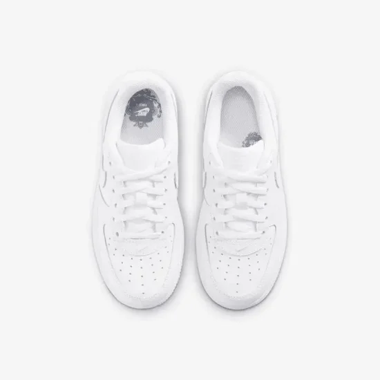 ZAPATILLA AIR FORCE 1 LE LITTLE KIDS TRIPLE WHITE NIKE - Imagen 5