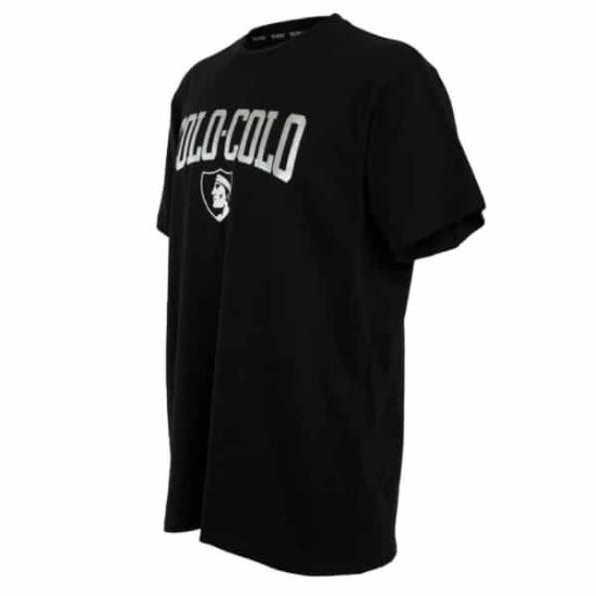 Polera Colo Colo Urbano Trofeos Gris Negra - Imagen 2