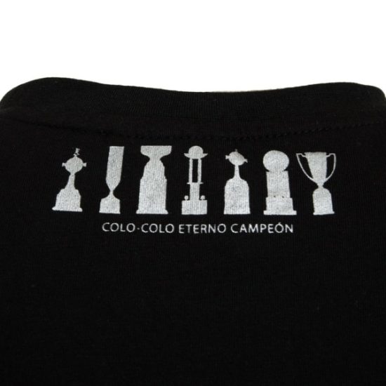 Polera Colo Colo Urbano Trofeos Gris Negra - Imagen 4