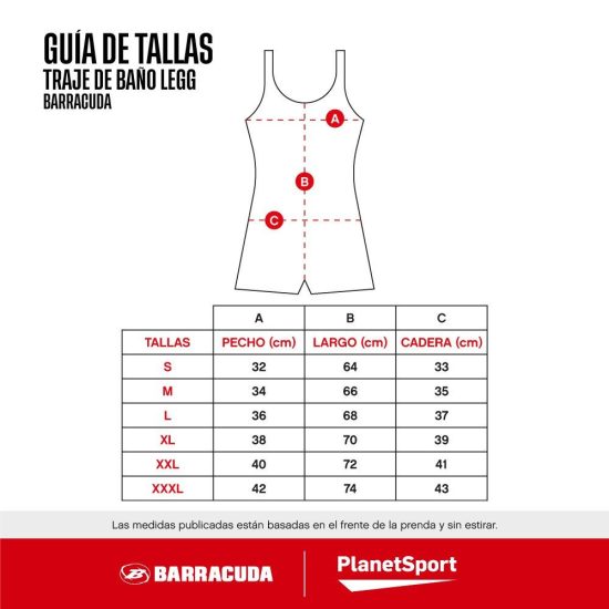 TRAJE DE BAÑO MUJER LEGG CRAYON BARRACUDA - Imagen 3