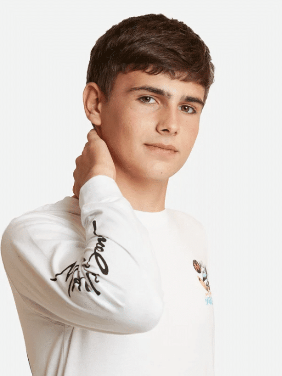 POLERA ML SHARK VINTAGE LOGO NIÑO MAUI - Imagen 3