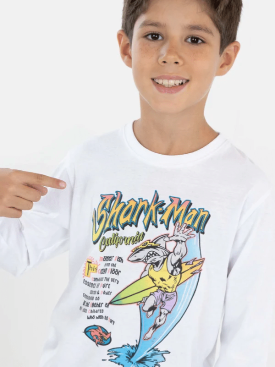 POLERA SHARK MAN SURF NIÑO MAUI - Imagen 3