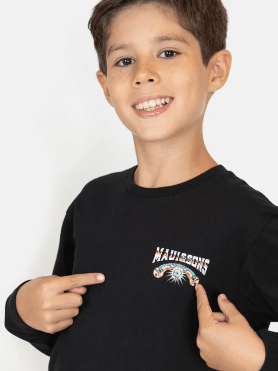 POLERA ML SKULLS AND EYE KIDS MAUI - Imagen 3