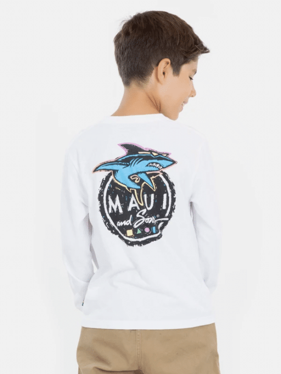 POLERA Ml ESTAMPADO EN BRAZO NIÑO MAUI - Imagen 2