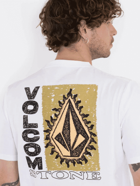POLERA FLAMED SS M/C BLANCO VOLCOM - Imagen 3