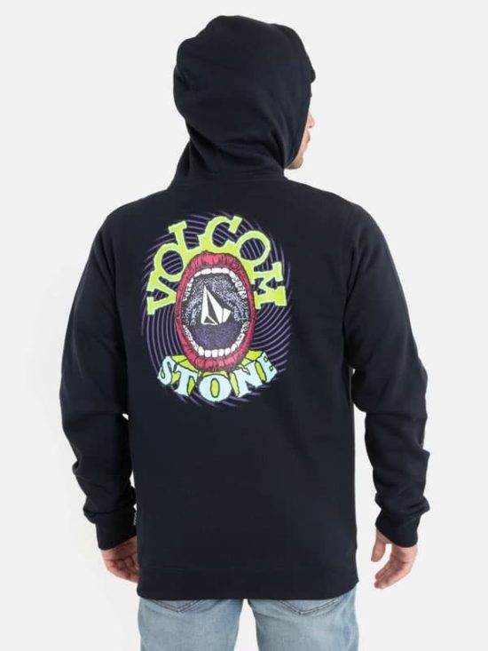 POLERON SCORCHO ZIP FLEECE NEGRO VOLCOM - Imagen 2