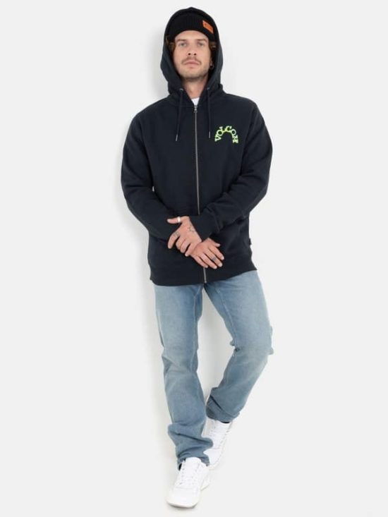 POLERON SCORCHO ZIP FLEECE NEGRO VOLCOM - Imagen 3