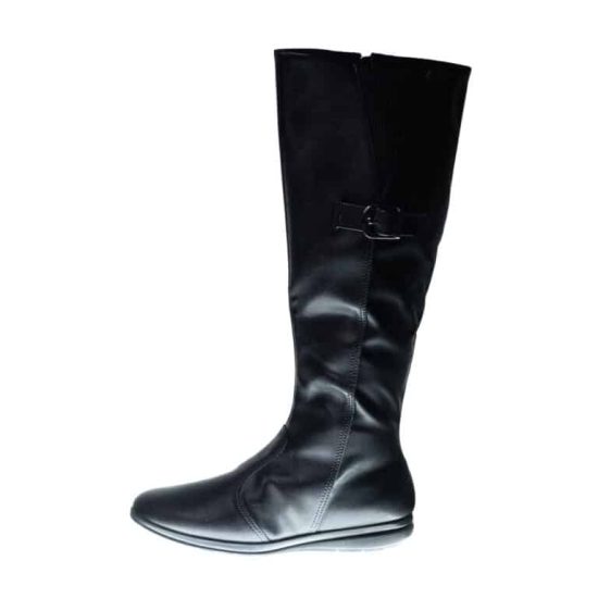 BOTA MUJER NAPA STRETCH SOFT PRETO CANELADO PICCADILLY - Imagen 2