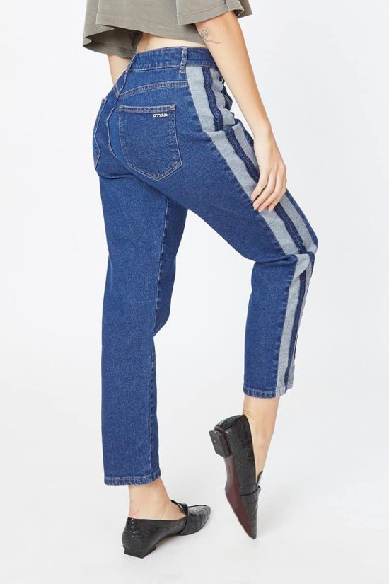 JEANS MUJER COSTURA LATERAL MOM AMALIA - Imagen 4