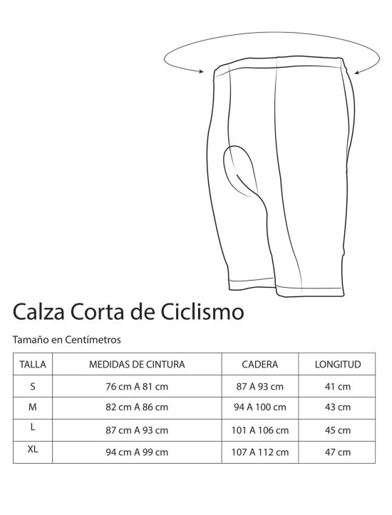CALZA DE CICLISMO CORTA MUJER ONWHEELS - Imagen 5