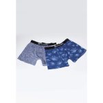 PACK BOXER ADULTO GRIS/AZUL - POLEMIC