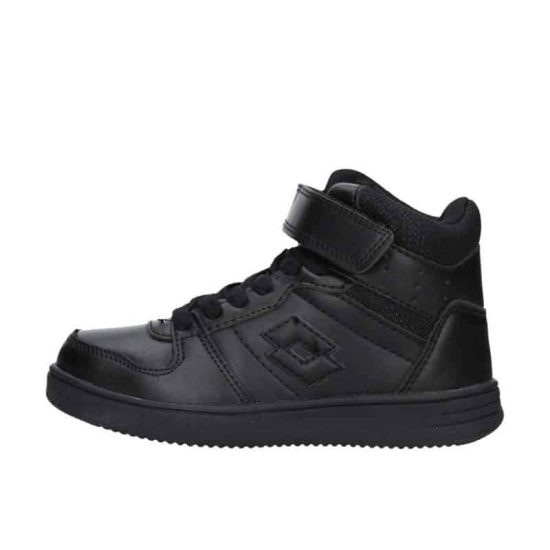 ZAPATILLA ESCOLAR NIÑO SKATE NEGRO LOTTO