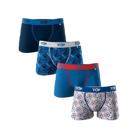 Boxer Niño Algodón Universidad Católica Pack 4 C1 Top