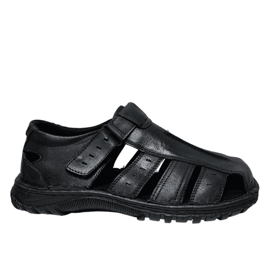 SANDALIA HOMBRE CUERO 1500-2985 NEGRO GREAT BULL