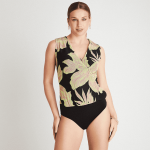 BODY SIN MANGAS CUELLO V NEGRO