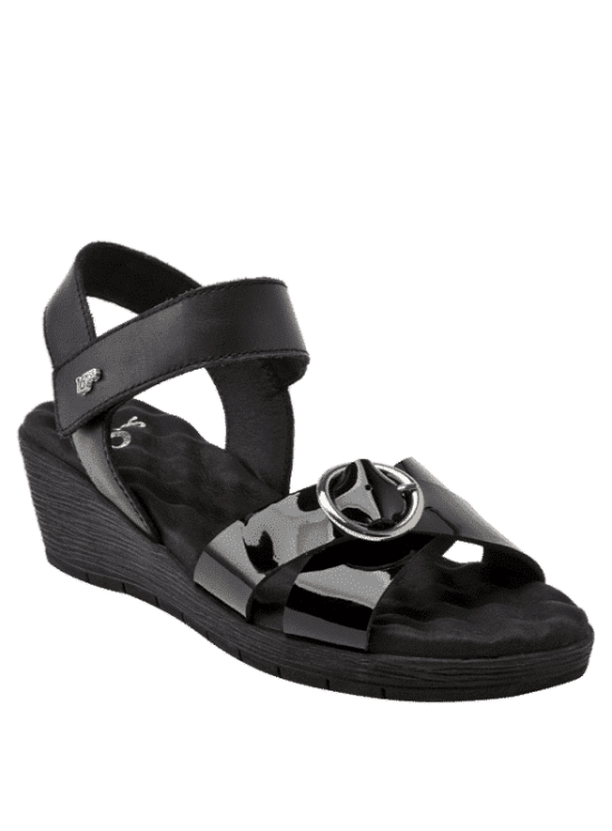 SANDALIA MUJER 16 HORAS I053-NEGRO