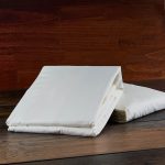 Juego de Sábanas 2 Plazas Paloma 220 Hilos lisa color blanco