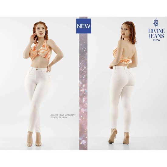 JEANS SKINNY MASERATI WHITE DIVINE