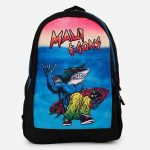 MOCHILA 5AM179-KC FULL PRINT BLUE MAUI