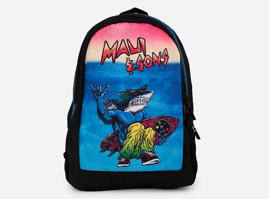 MOCHILA 5AM179-KC FULL PRINT BLUE MAUI