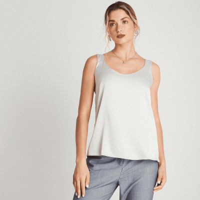 Blusa Satin Sin Mangas Arena LDP