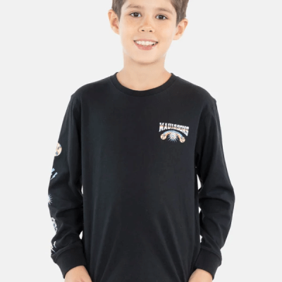 POLERA ML SKULLS AND EYE KIDS MAUI