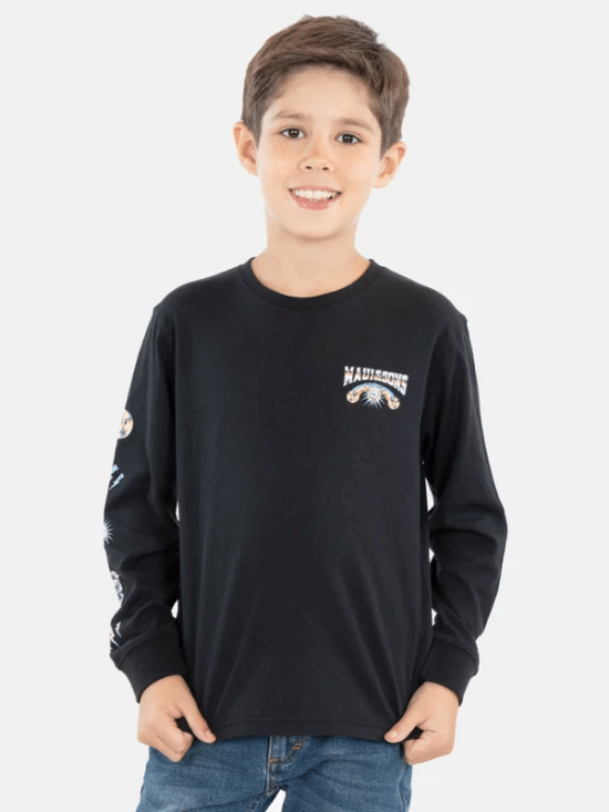 POLERA ML SKULLS AND EYE KIDS MAUI