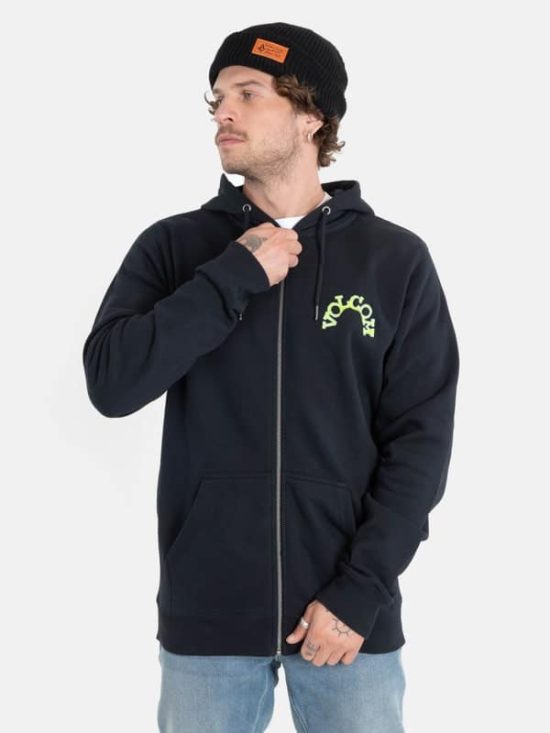 POLERON SCORCHO ZIP FLEECE NEGRO VOLCOM