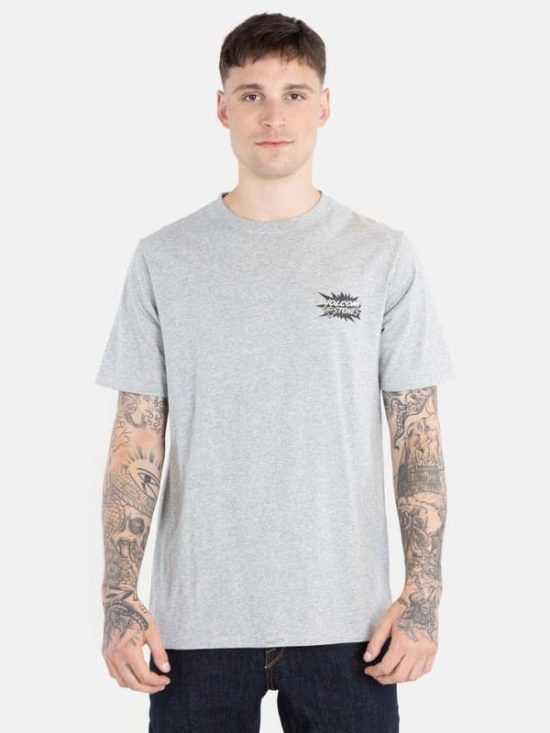 POLERA STRANGE RELICS SS M/C GRIS VOLCOM