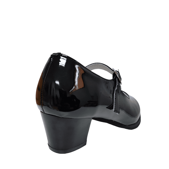 ZAPATO CUECA CHAROL 3073 NEGRO - Imagen 3